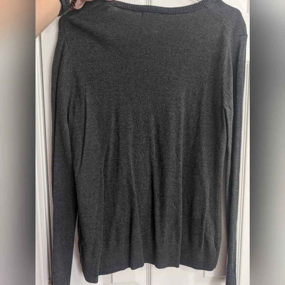 Old Navy Classic Gray Button Cardigan - Picture 2 of 4